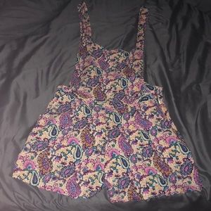 Paisley summer overalls